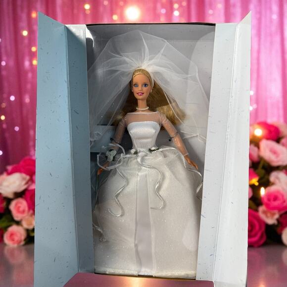 Blushing Bride Barbie Doll Wedding Dress 1999 Special Edition Mattel #26074 - Picture 1 of 8